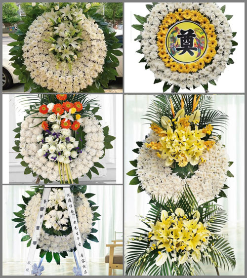 四川成都邛崃市回龙镇临江村花圈速递